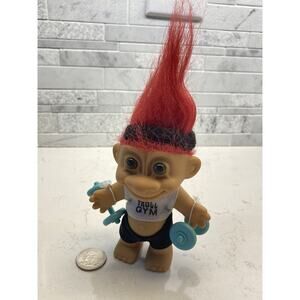 5" Russ Troll Doll Troll Gym Work Out Troll Red Hair